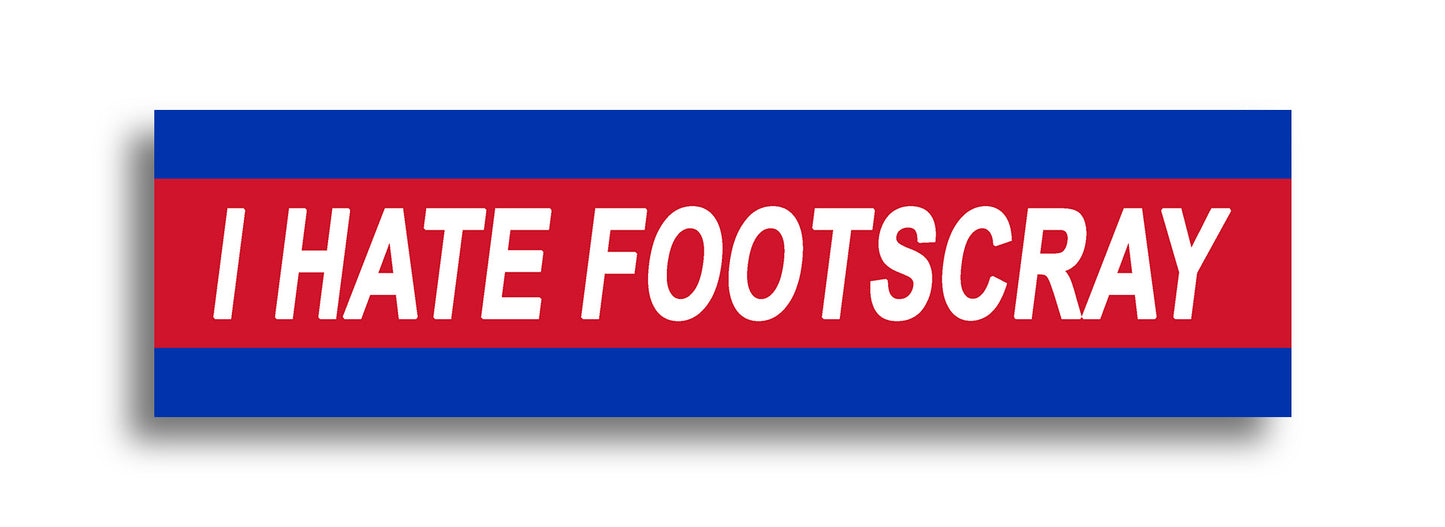 'I HATE ...' Footy Sticker