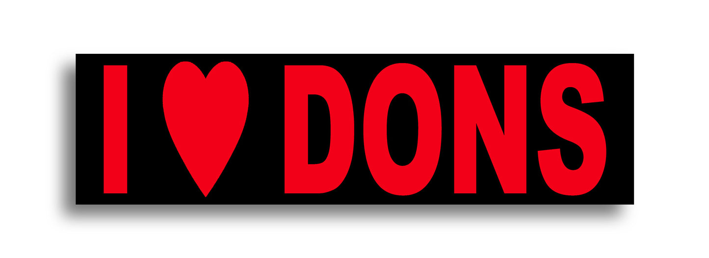 'I LOVE...' Footy Sticker