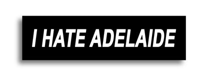 'I HATE ...' Footy Sticker