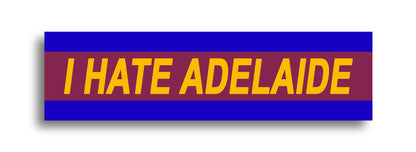 'I HATE ...' Footy Sticker