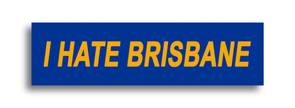 'I HATE ...' Footy Sticker