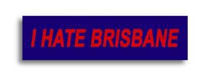 'I HATE ...' Footy Sticker