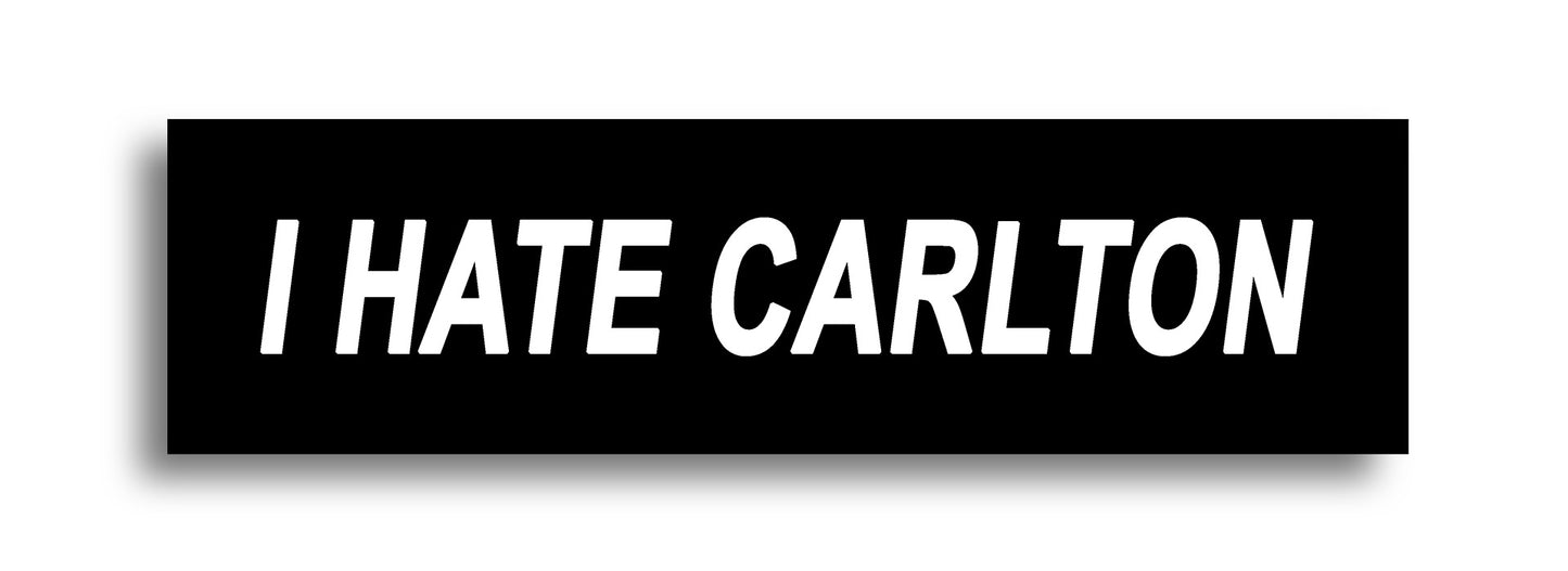 'I HATE ...' Footy Sticker