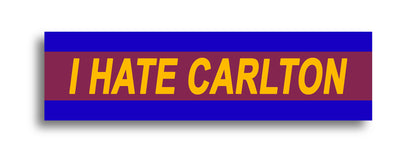 'I HATE ...' Footy Sticker