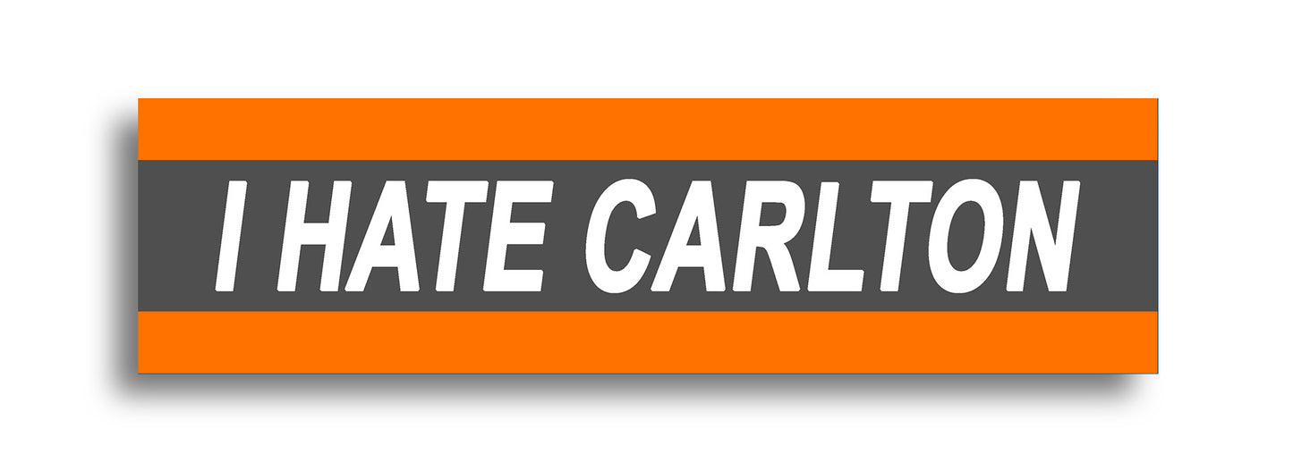 'I HATE ...' Footy Sticker