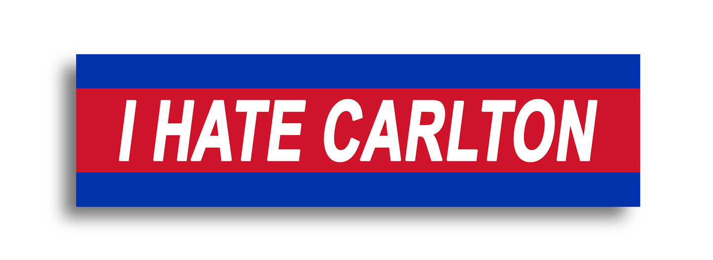 'I HATE ...' Footy Sticker