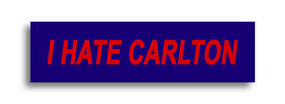 'I HATE ...' Footy Sticker