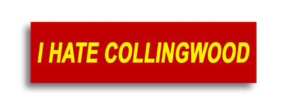 'I HATE ...' Footy Sticker