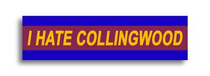 'I HATE ...' Footy Sticker