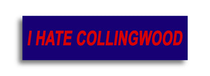 'I HATE ...' Footy Sticker