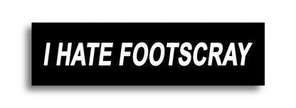 'I HATE ...' Footy Sticker
