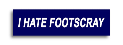 'I HATE ...' Footy Sticker
