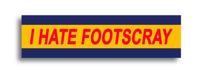'I HATE ...' Footy Sticker