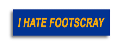 'I HATE ...' Footy Sticker