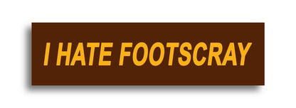 'I HATE ...' Footy Sticker