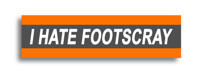 'I HATE ...' Footy Sticker