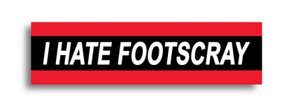 'I HATE ...' Footy Sticker