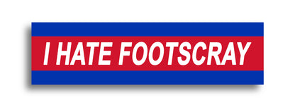 'I HATE ...' Footy Sticker