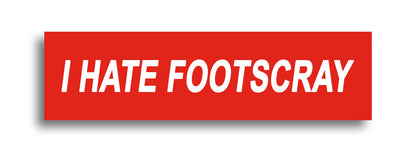 'I HATE ...' Footy Sticker