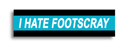 'I HATE ...' Footy Sticker
