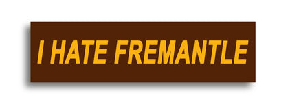 'I HATE ...' Footy Sticker