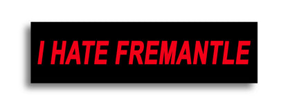 'I HATE ...' Footy Sticker