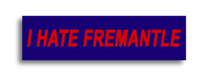 'I HATE ...' Footy Sticker