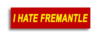 'I HATE ...' Footy Sticker