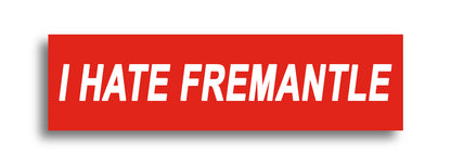 'I HATE ...' Footy Sticker