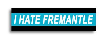 'I HATE ...' Footy Sticker