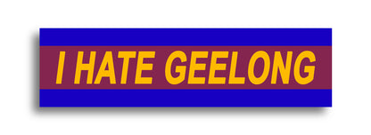 'I HATE ...' Footy Sticker