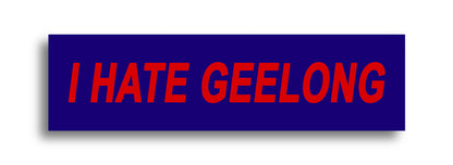 'I HATE ...' Footy Sticker