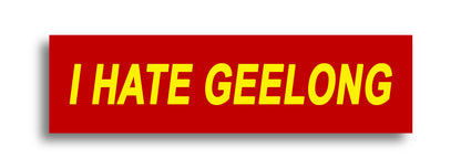 'I HATE ...' Footy Sticker