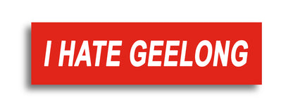 'I HATE ...' Footy Sticker