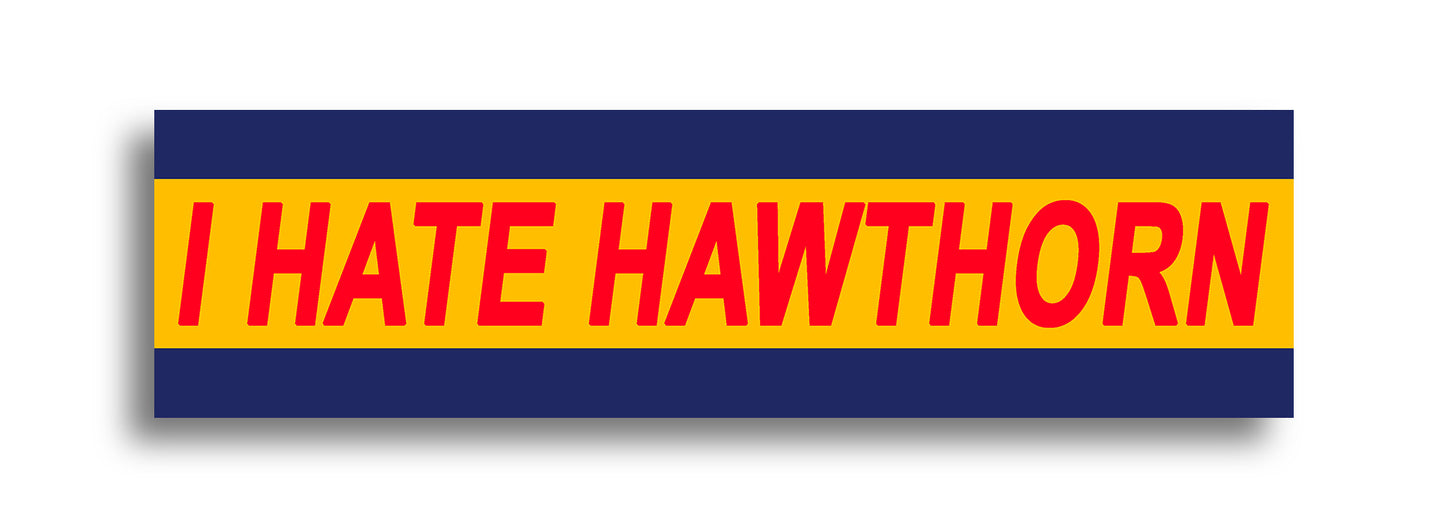 'I HATE ...' Footy Sticker