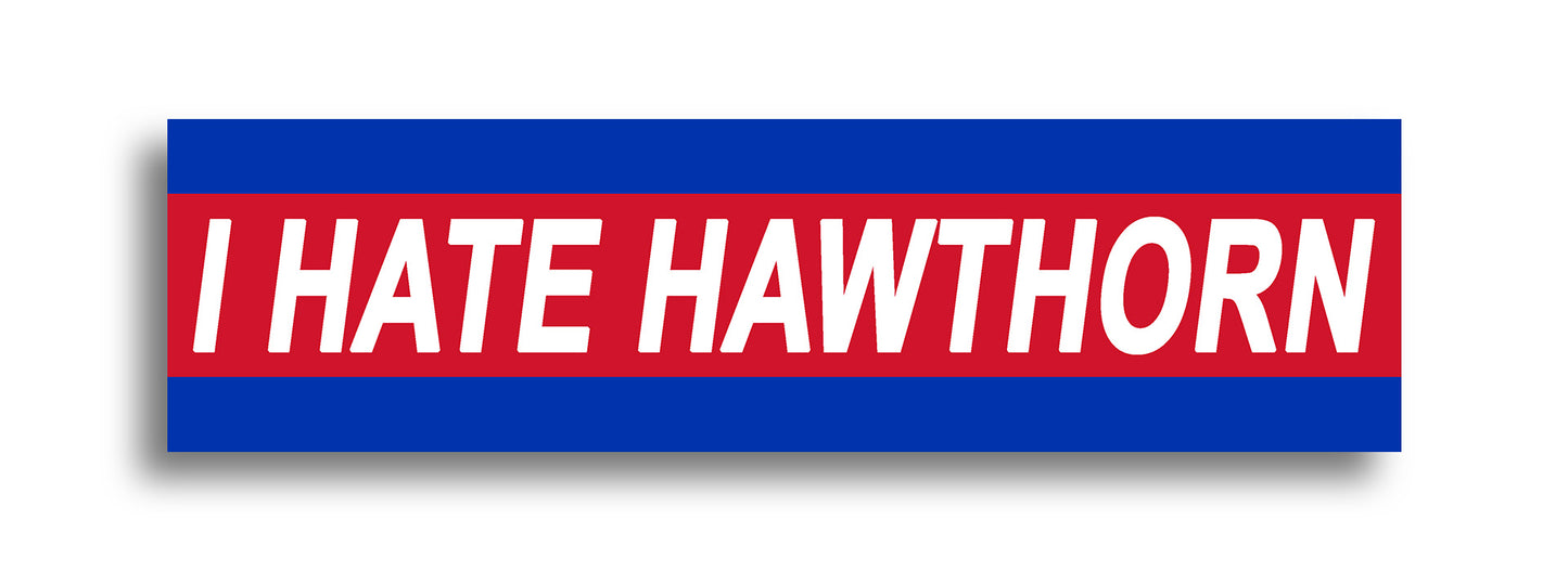 'I HATE ...' Footy Sticker