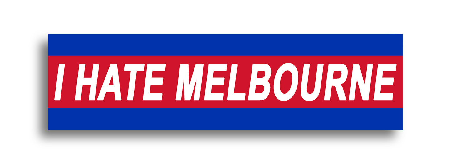 'I HATE ...' Footy Sticker