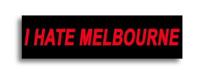 'I HATE ...' Footy Sticker