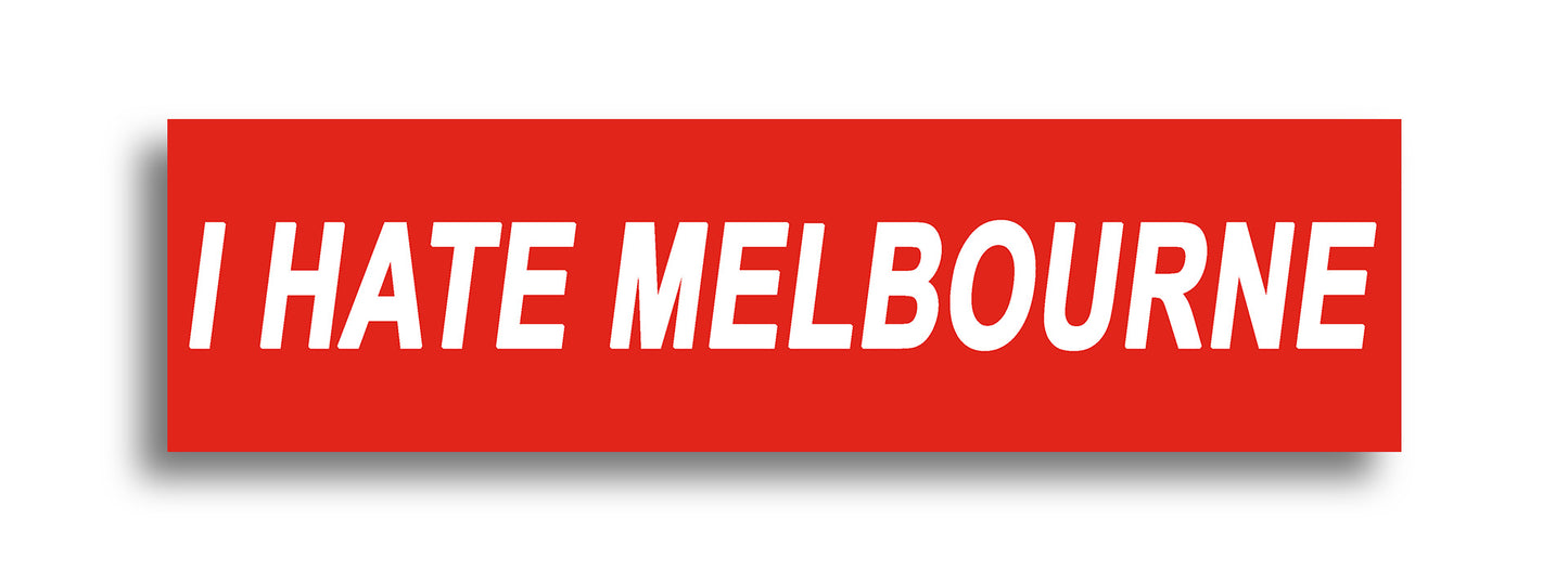 'I HATE ...' Footy Sticker