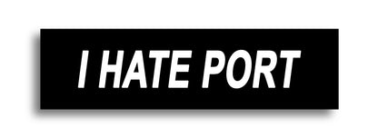 'I HATE ...' Footy Sticker