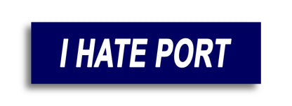 'I HATE ...' Footy Sticker