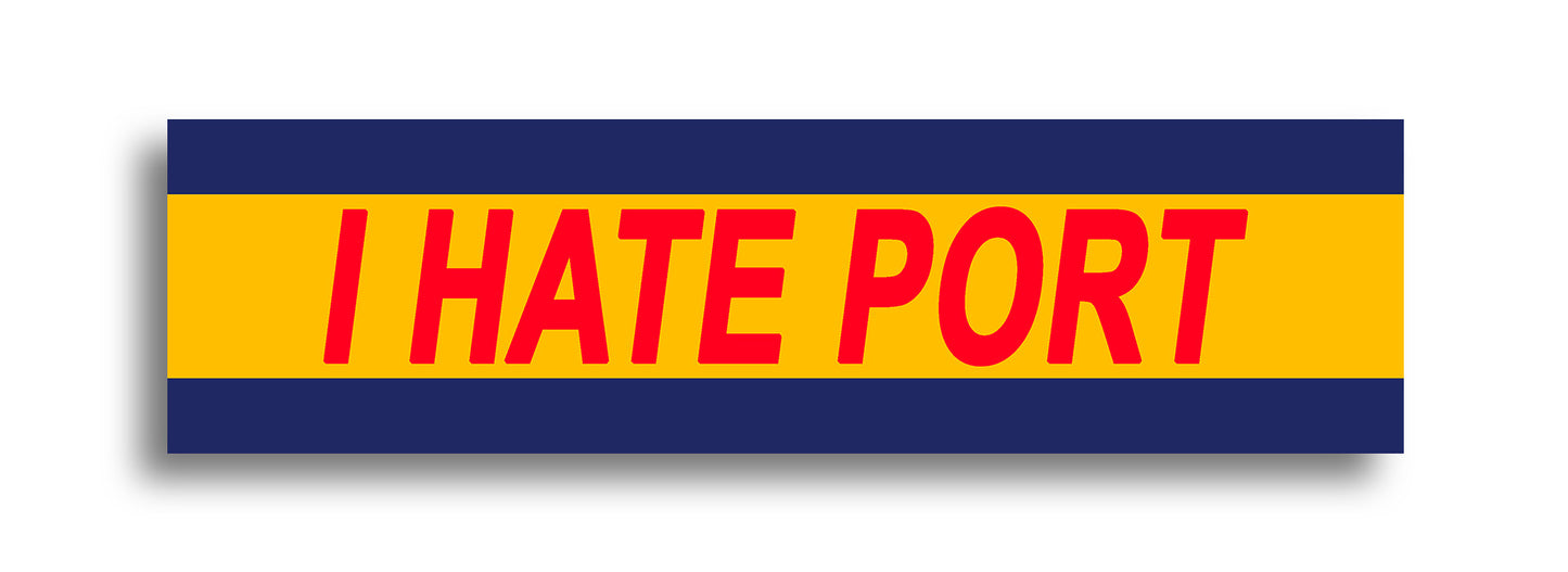 'I HATE ...' Footy Sticker