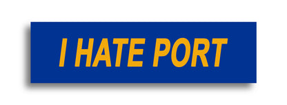 'I HATE ...' Footy Sticker