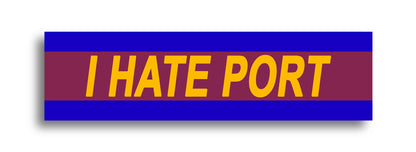 'I HATE ...' Footy Sticker
