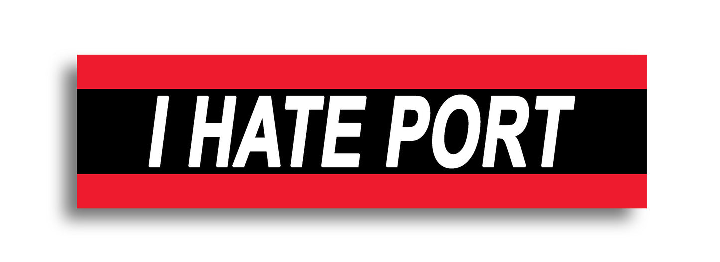 'I HATE ...' Footy Sticker