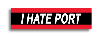 'I HATE ...' Footy Sticker