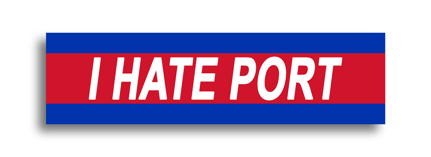 'I HATE ...' Footy Sticker