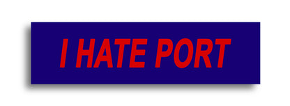 'I HATE ...' Footy Sticker