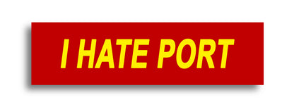 'I HATE ...' Footy Sticker