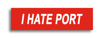 'I HATE ...' Footy Sticker